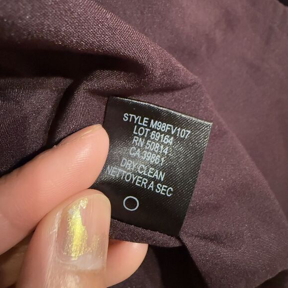 NWT TAHARI Velour Velvet Swing Jacket Blazer Sz 2 Embroidered Accents Purple$468 - Picture 12 of 16